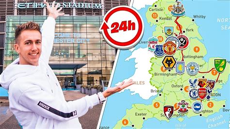 VISITING EVERY PREMIER LEAGUE STADIUM IN 24 HOURS - YouTube