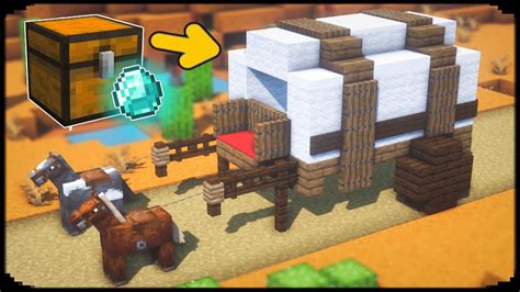 Minecraft: How to Build a Wagon | Minecraft Build Tutorial - YouTube