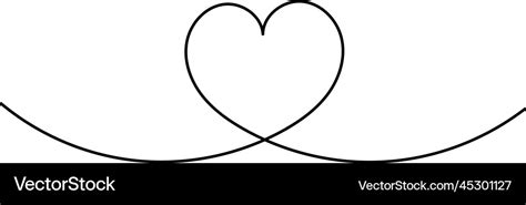 Big heart line drawing Royalty Free Vector Image