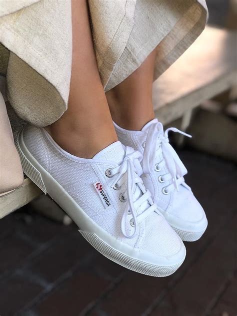 (1) Superga Cotu Classic 2750 White Canvas Sneakers– amannequin | Superga white sneakers ...