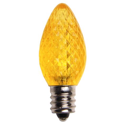 C7 Gold LED Christmas Light Bulbs