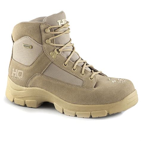 HQ ISSUE Men's Waterproof 6" Desert Tactical Boots - 589521, Tactical ...