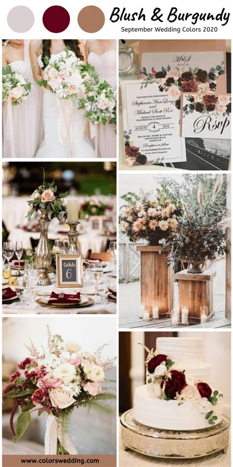 Colors Wedding | Top 8 September Wedding Color Combos for 2020