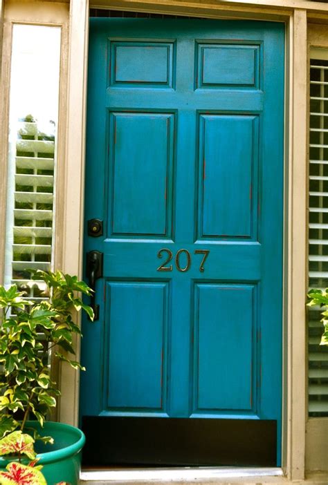The Front Door is now Glazed! (With images) | Teal front doors, Turquoise door, Painted front doors