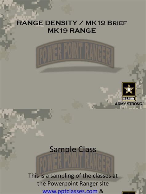 MK19 Range Brief Example | Ammunition | Reconnaissance