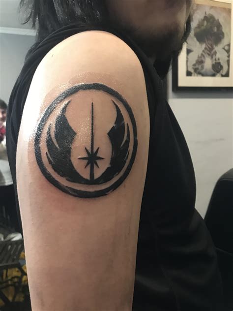 Got my first tattoo of the Jedi order symbol, done by Reece Gibson at ...