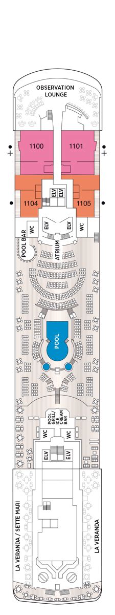 Seven Seas Voyager Deck plan & cabin plan