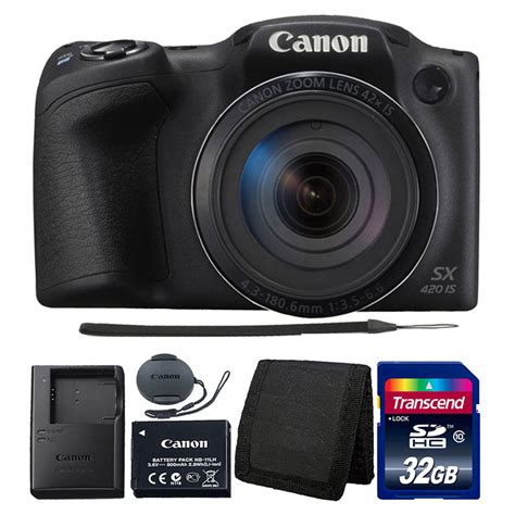 Canon PowerShot SX420 IS HD 20MP Digital Camera 42x Optical Zoom Black ...