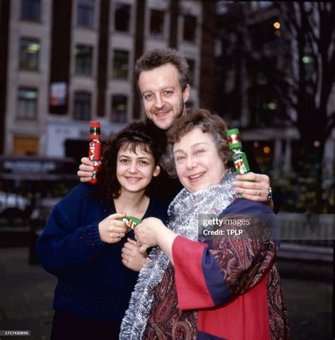 Portrait of, from left, British actors Emma Wray, Paul Bown and Patsy ...