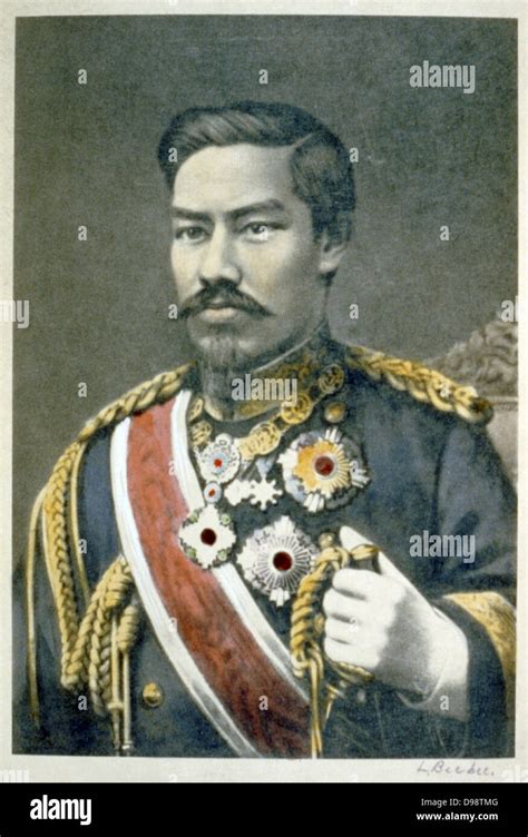 Mutsuhito, Emperor Meiji (1852-1912) 122nd Emperor of Japan from 1867. During his reign Japan ...