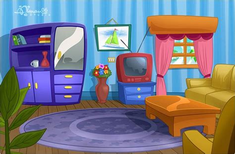 cartoon room background sketches - Google Search | animation background ...