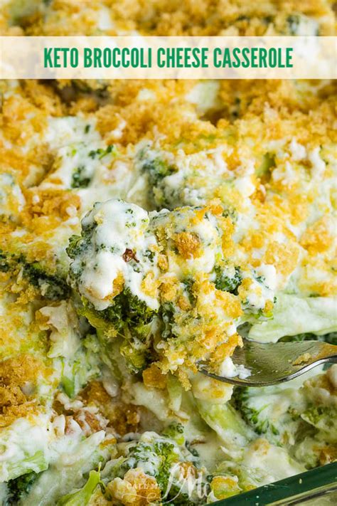 KETO BROCCOLI CHEESE CASSEROLE