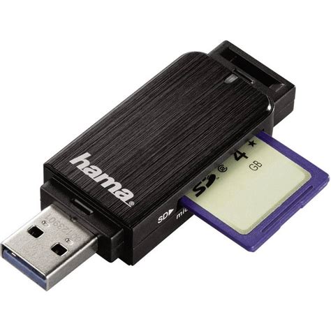 External memory card reader USB 3.0 Hama 123901 Black from Conrad.com