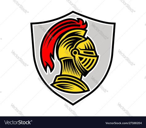 Knight helmet could be use as logo icon or avatar Vector Image