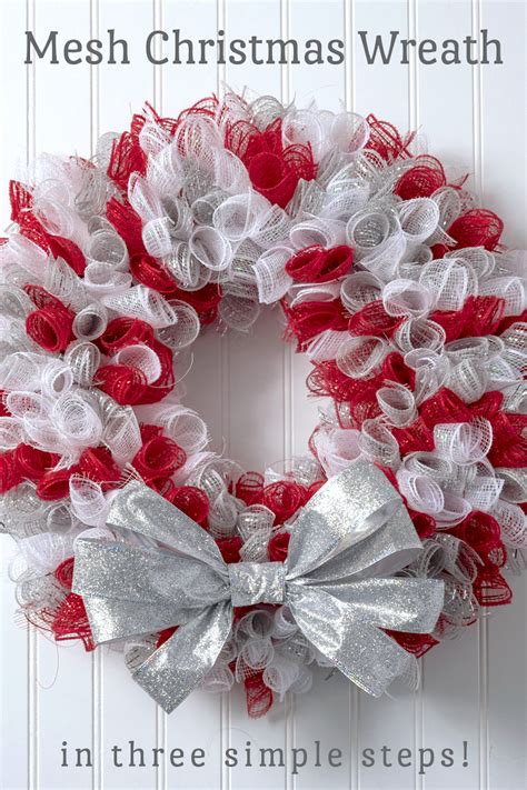 How To Decorate A Deco Mesh Wreath With Ribbon | Shelly Lighting