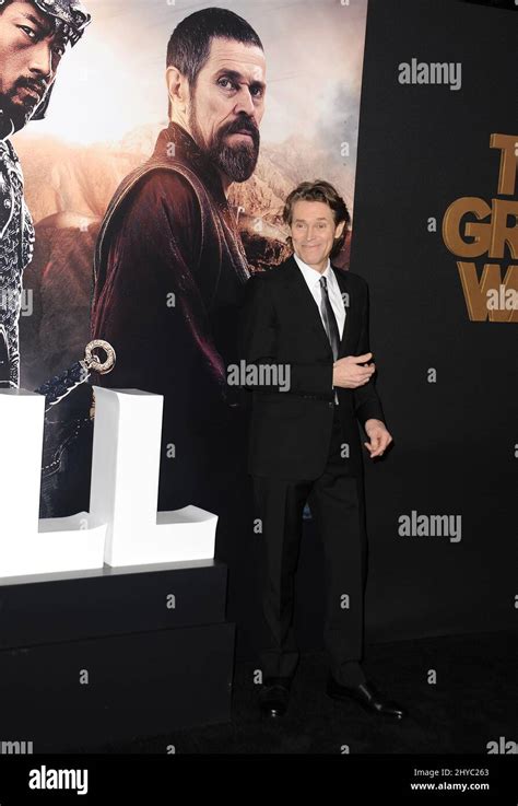 Willem Dafoe attends The Great Wall - Los Angeles Premiere held at TCL ...