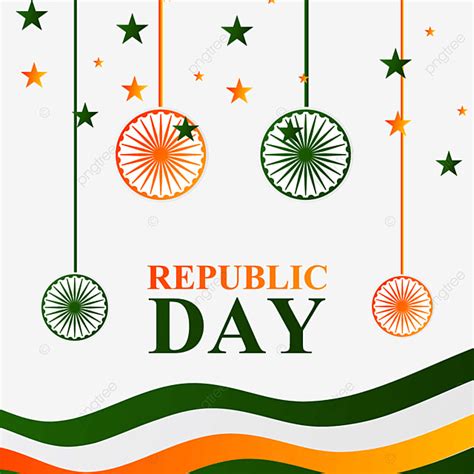 Indian Republic Day Vector Art PNG, Republic Day Banner Design, Flag ...