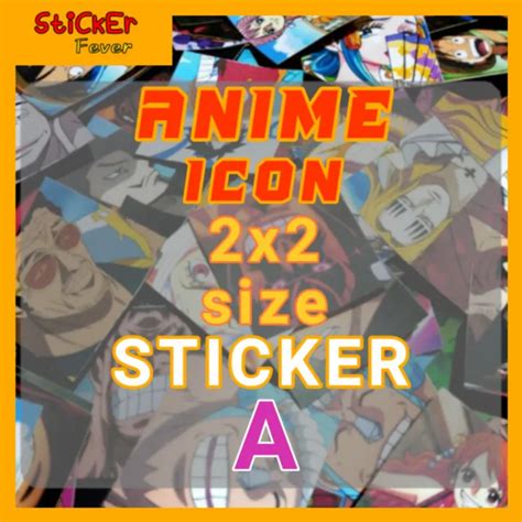 Anime Icons Stickers 2x2 Size ( set-A ) | Lazada PH