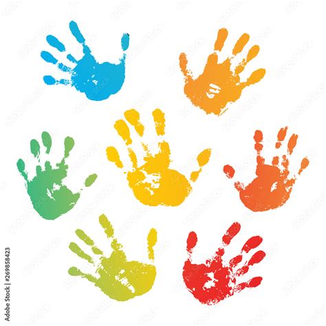 Child Handprint Clipart