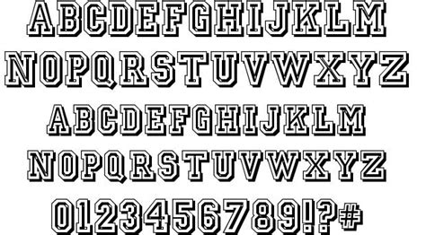 8 Jersey Letter Font Styles Images - Jersey Letters Font, Jersey Number ...