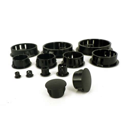 Round Plastic Black Blanking End Cap Caps Tube Pipe Inserts Plug Bung ...