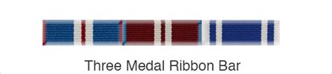 Medal Ribbon Bar for 3 Medals – Empire Medals