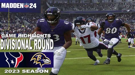 Houston Texans vs Baltimore Ravens | NFL 2023 Divisional Round - YouTube