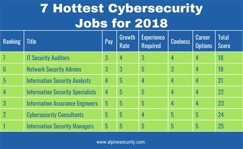 7 Hottest Cybersecurity Jobs for 2018 - CISO Global (formerly Alpine Security)