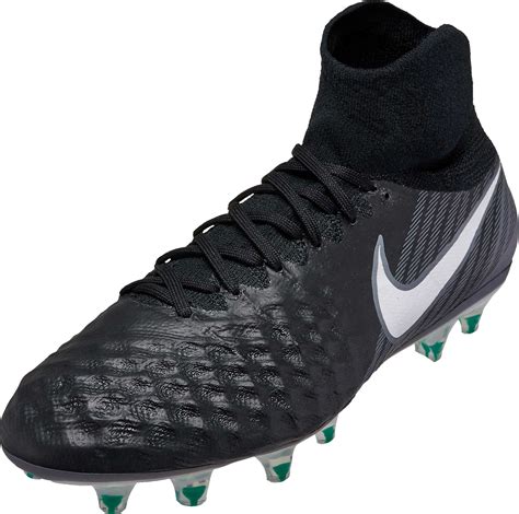 Nike Kids Magista Obra II FG - Black & Metallic Silver