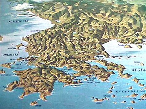 topographical map of greece Greece Tourism, Greece Map, Greece Travel ...