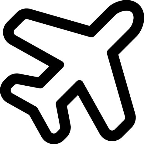 Airplane Outline Vector SVG Icon - SVG Repo