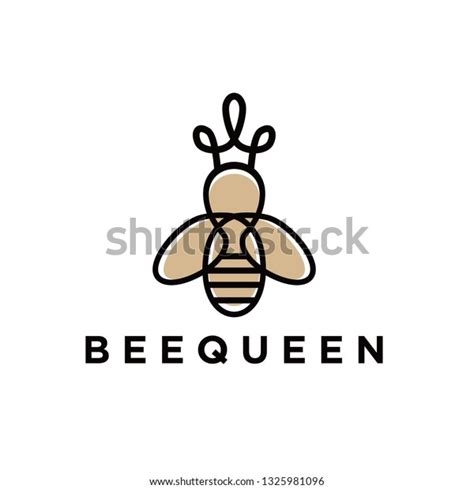 Bee Queen Logo Design Stock Vector (Royalty Free) 1325981096 | Shutterstock