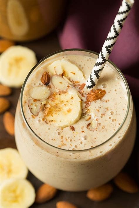 Banana Almond Flax Smoothie - Cooking Classy