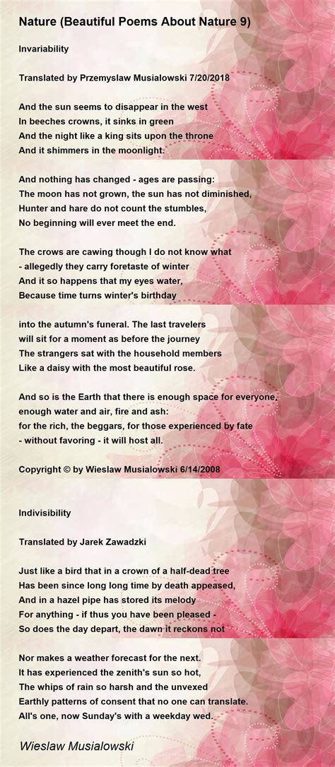 Imagery Poems About Nature