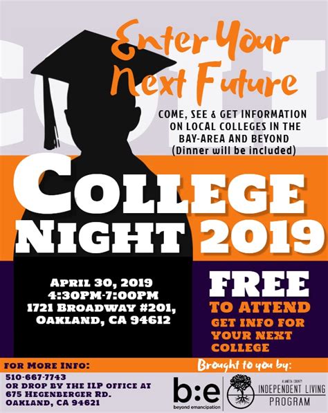 College Fair Flyer 2019 - Alameda County Independent Living Program