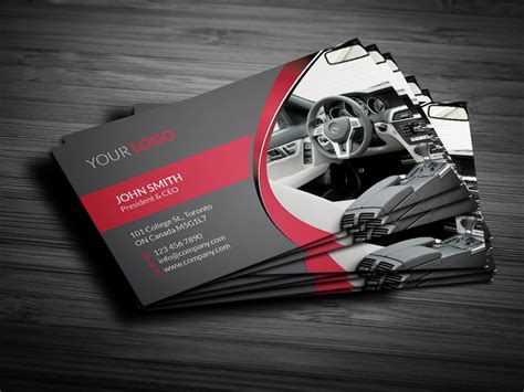 Rent A Car Business Card ~ Business Card Templates ~ Creative Market