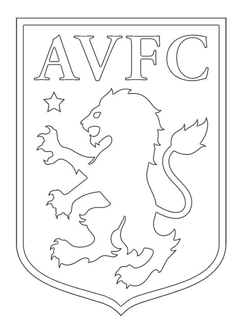 Aston Villa FC Coloring Page - Funny Coloring Pages