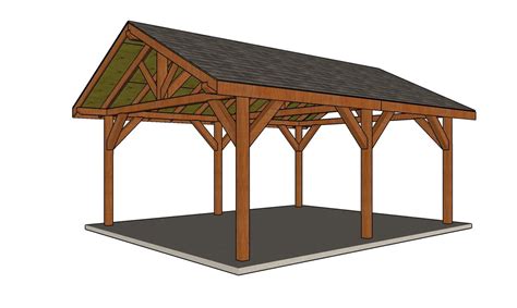 16x20 Backyard Pavilion Plans - Etsy