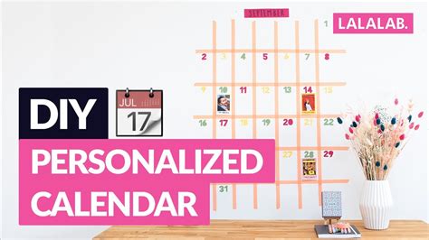 DIY - CREATE A PERSONALIZED CALENDAR - YouTube