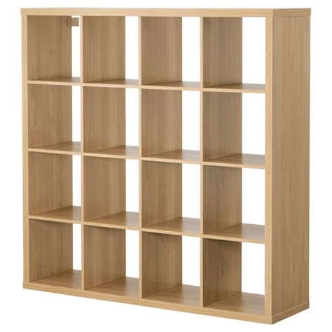 KALLAX cube storage unit, oak effect, 147x147 cm - IKEA Ireland