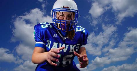 Girl inspires as football player at St. Georges