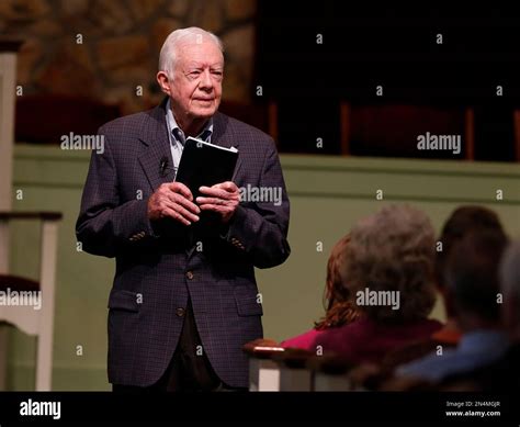 Former President Jimmy Carter teaches sunday school at Maranatha ...