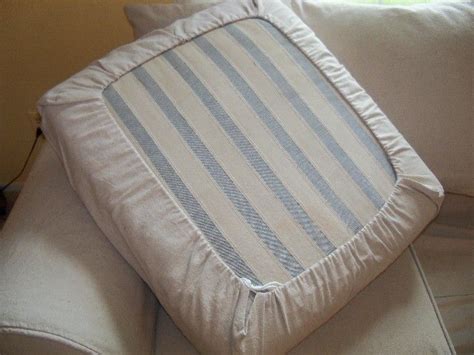 Easy DIY Drawstring Seat Cushion Cover