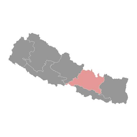 Bagmati province map, administrative division of Nepal. Vector ...