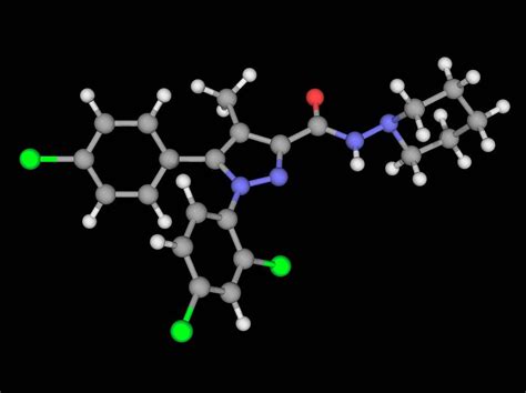 Rimonabant Drug Molecule Photograph by Laguna Design/science Photo Library