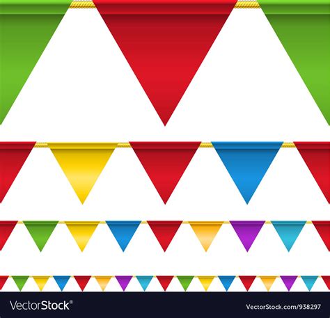 Triangle flag banners Royalty Free Vector Image