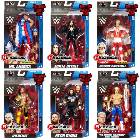 WWE Elite 101 - Complete Set of 6 WWE Toy Wrestling Action Figures by ...