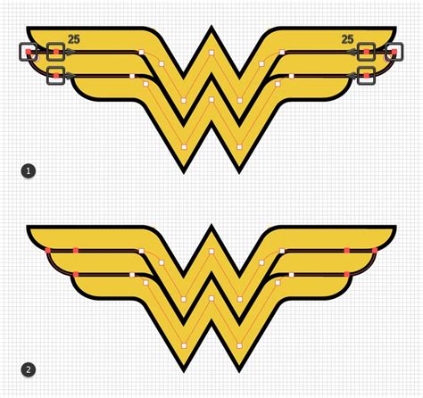 Wonder Woman Symbol Stencil