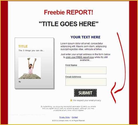 Free Squeeze Page Templates Of 10 Squeeze Page Templates ...