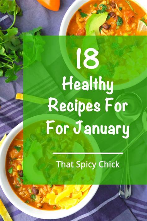 18 Healthy Recipes for January - That Spicy Chick